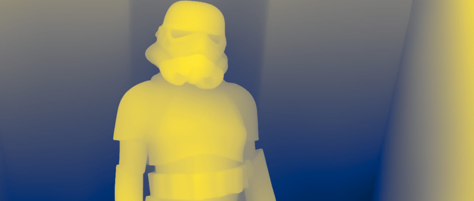 Пример карты глубины для фрейма