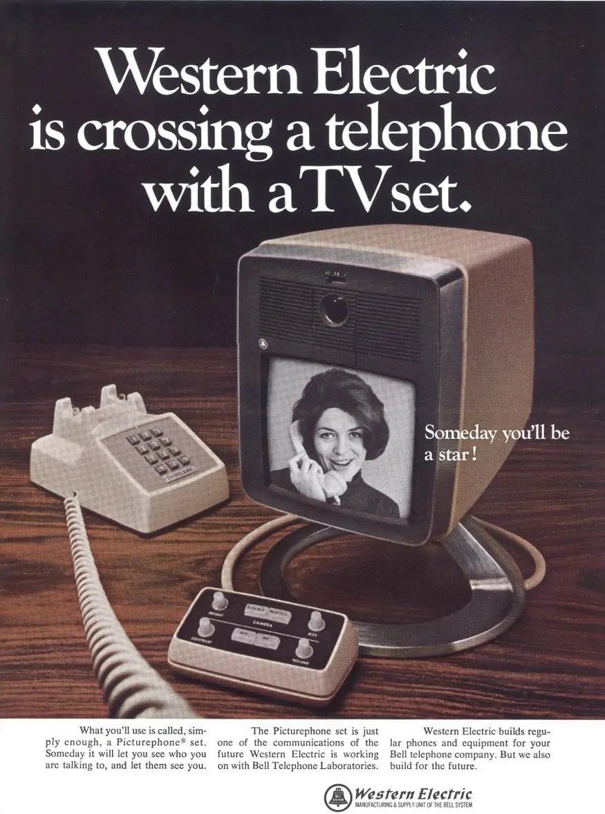 Реклама Picturephone, 1968 год. Источник: AT&T Archives and History Center