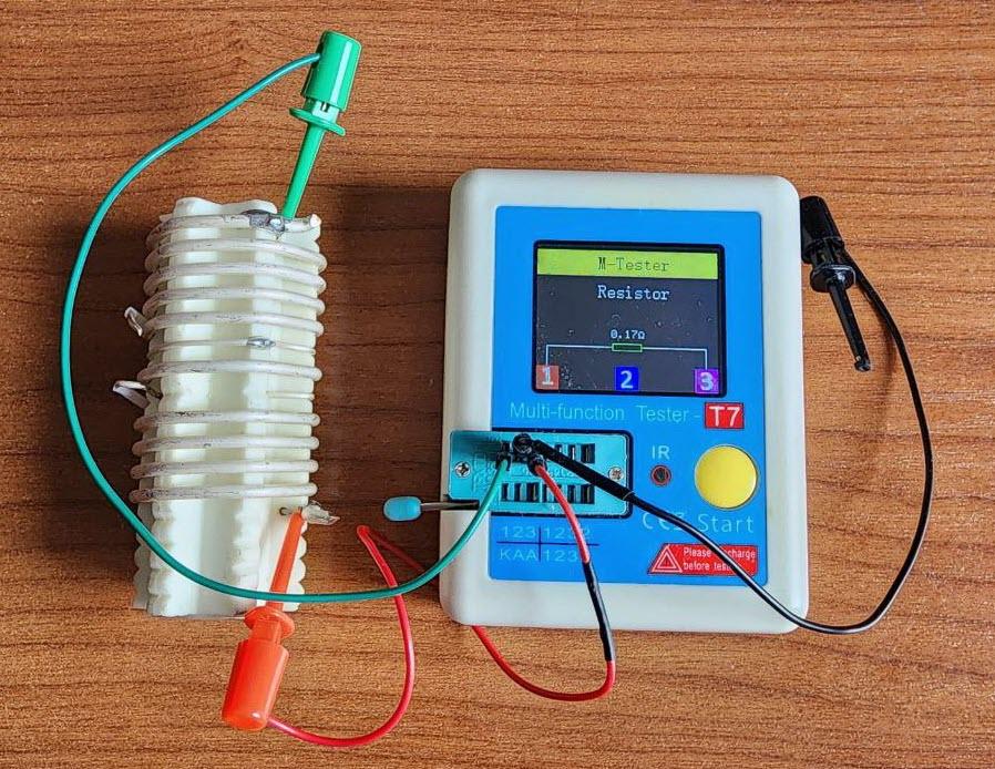 Рис. 33. Результаты измерения малой индуктивности многофункциональным тестером