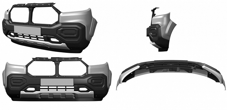 BMW на русский лад: АвтоВАЗ запатентовал бампер и решётку для новой Lada Niva Travel