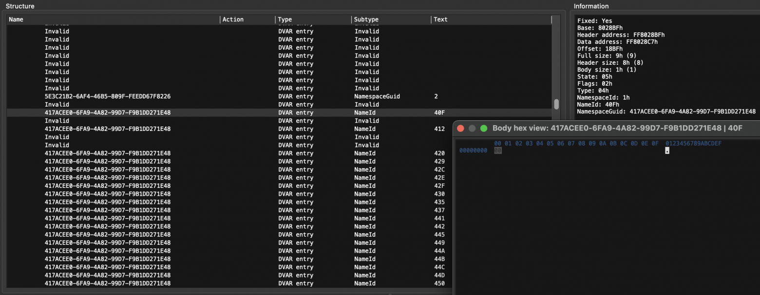 Переменная 40F:1 со значением 0 теперь выглядит вот так