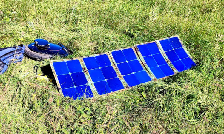 Портативная система солнечной зарядки моноколеса