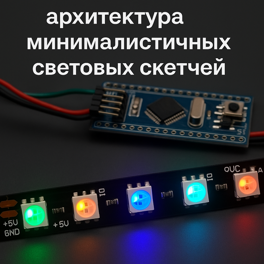 Код, который светится: архитектура минималистичных световых скетчей - 1 Код, который светится: архитектура минималистичных световых скетчей - 1