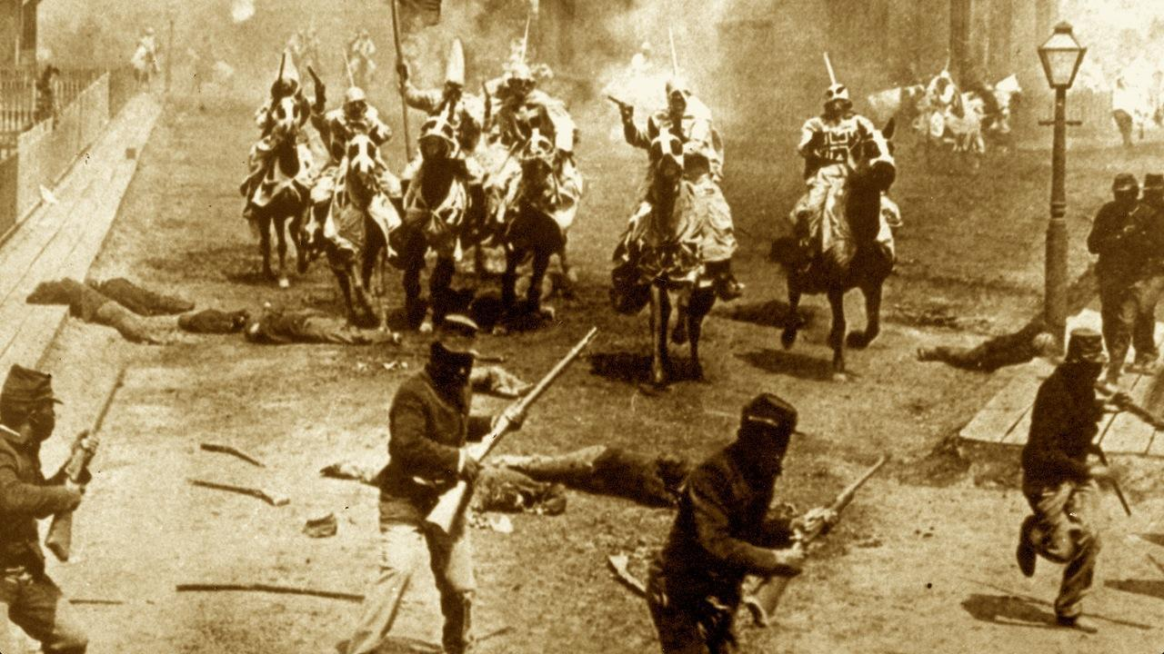 Сцена из «Рождения нации» великого Дэвида Гриффита