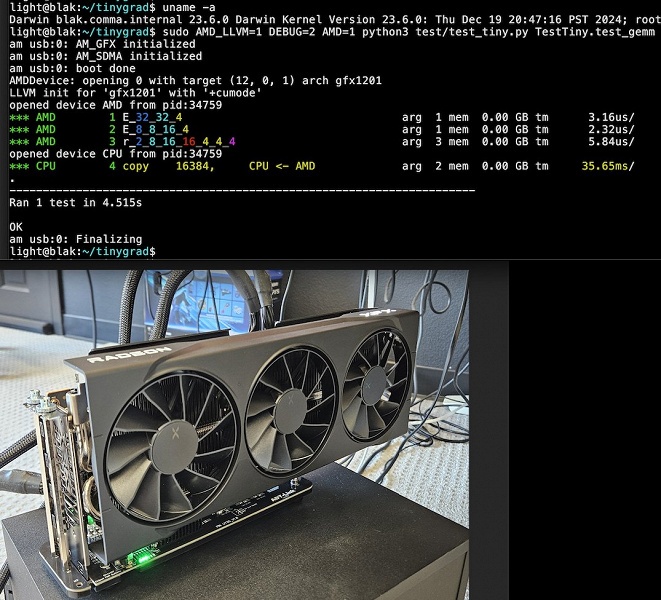 Это считалось невозможным. Специалистам Tiny Corp удалось создать первую в мире внешнюю видеокарту, подключаемую к современным Mac по USB3