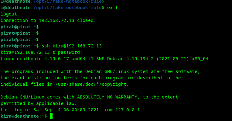 Атака на уязвимую систему Deathnote Vulnhub. Получение доступа к системе пользователя и суперпользователя root. Часть 7 - 50 Атака на уязвимую систему Deathnote Vulnhub. Получение доступа к системе пользователя и суперпользователя root. Часть 7 - 50