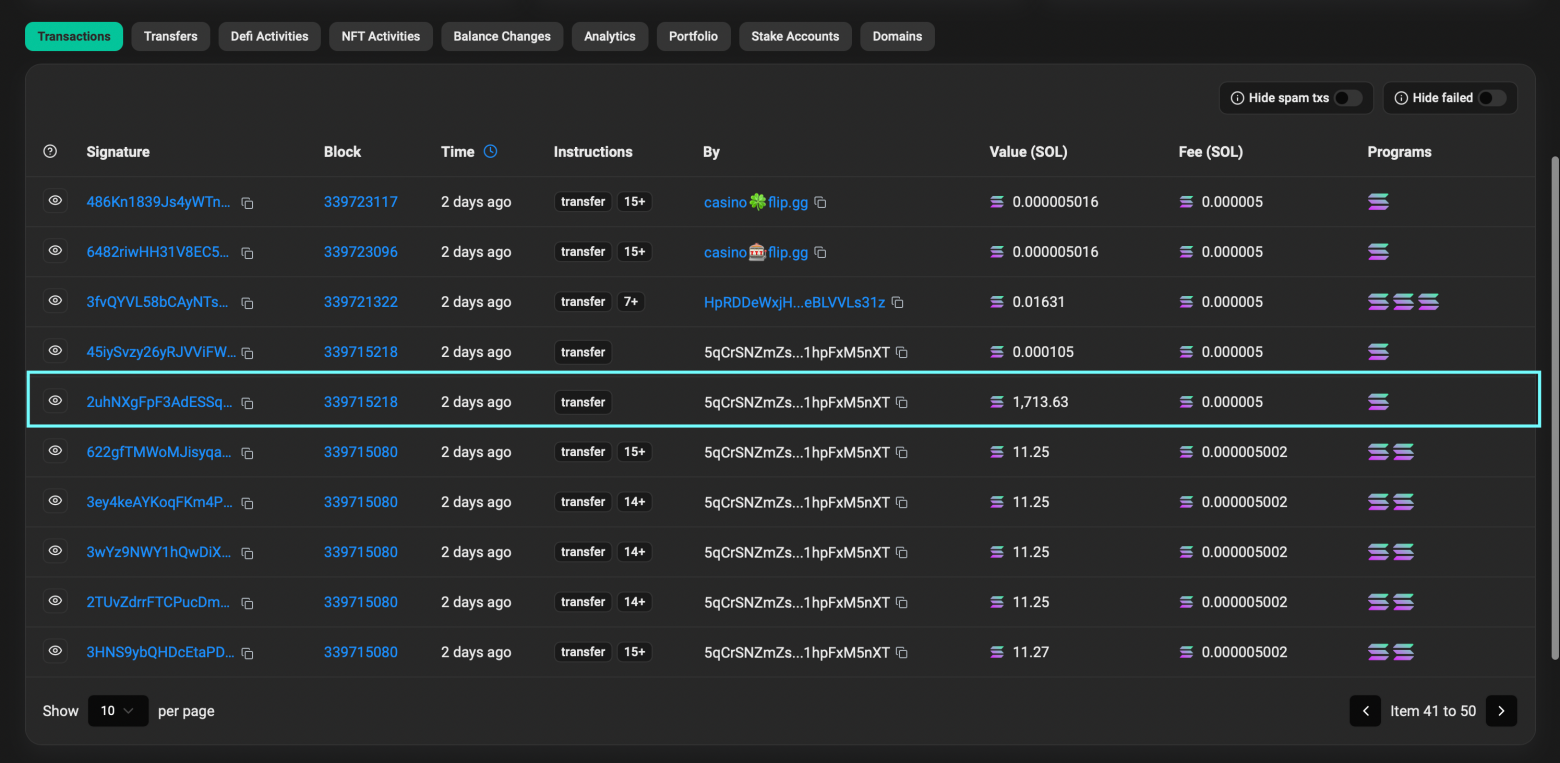 Скам на $700,000 в Solana: как токен с ростом в 4 млрд% обнуляется за секунды - 11 Скам на $700,000 в Solana: как токен с ростом в 4 млрд% обнуляется за секунды - 11