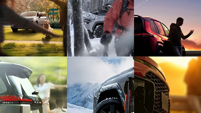 Toyota RAV4 нового поколения показали со всех сторон