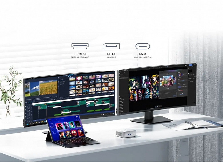 Крошечный мини-ПК за $300 получил AMD Ryzen 5 7545U, 16 ГБ ОЗУ, до 8 ТБ SSD и вывод 8K-картинки на три дисплея: представлен Minisforum UM750L Slim