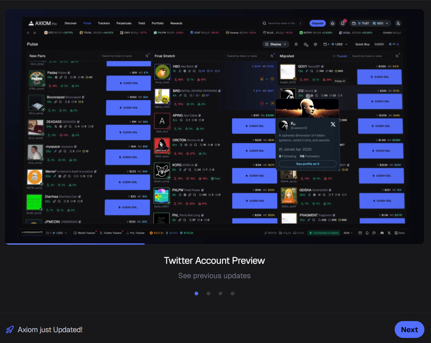 Axiom Trade обзор торговой платформы нового поколения. Платформа для торговли мемкоинами Axiom Trade - 5 Axiom Trade обзор торговой платформы нового поколения. Платформа для торговли мемкоинами Axiom Trade - 5