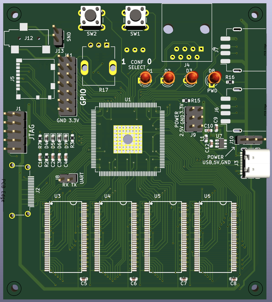 Самый первый прототип, 3д модель в KiCad