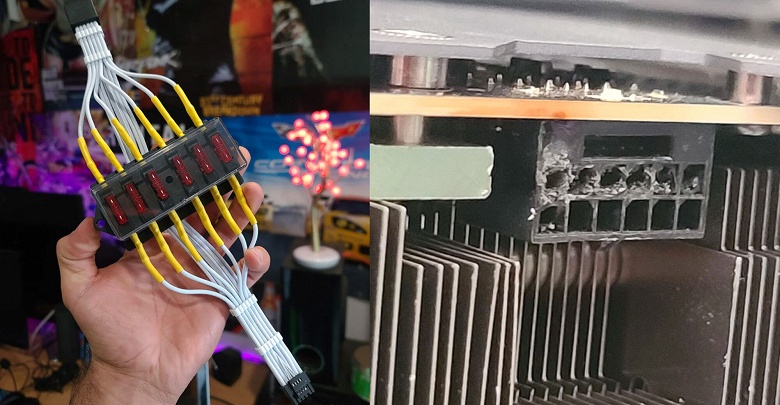 Такая GeForce RTX 4090 точно не сгорит. Пользователь подключил питание видеокарты через автомобильные предохранители, чтобы предотвратить перегрев разъема - 1 Такая GeForce RTX 4090 точно не сгорит. Пользователь подключил питание видеокарты через автомобильные предохранители, чтобы предотвратить перегрев разъема