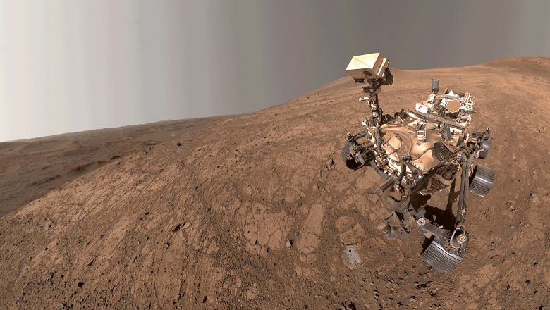 Привет с Марса и пылевой дьявол &mdash; на очень качественных фото: Perseverance празднует 1500 дней на Красной Планете