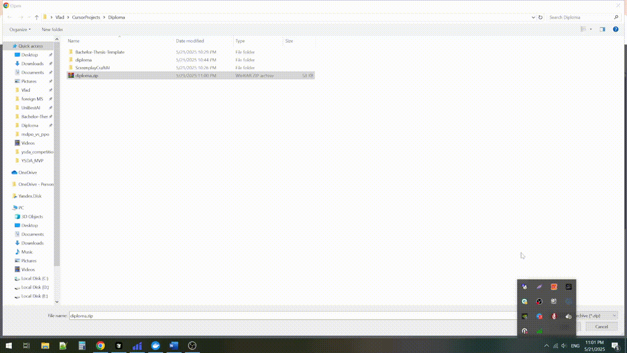 Текст диплома за одну ночь (Cursor AI) - 10 Текст диплома за одну ночь (Cursor AI) - 10