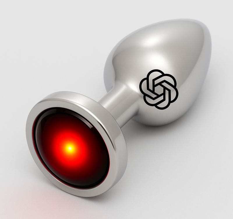 Я думаю, дизайн устройства под кодовым названием iHAL-9000, не похожего на все текущие носимые гаджеты, будет выглядеть так. По крайней мере, логотип OpenAI явно же на это намекает… 