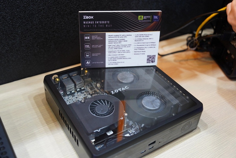Мощь почти GeForce RTX 3080 с объёме чуть более 2,5 литра. Zotac представила мини-ПК с полноценной настольной GeForce RTX 5060 Ti 16GB