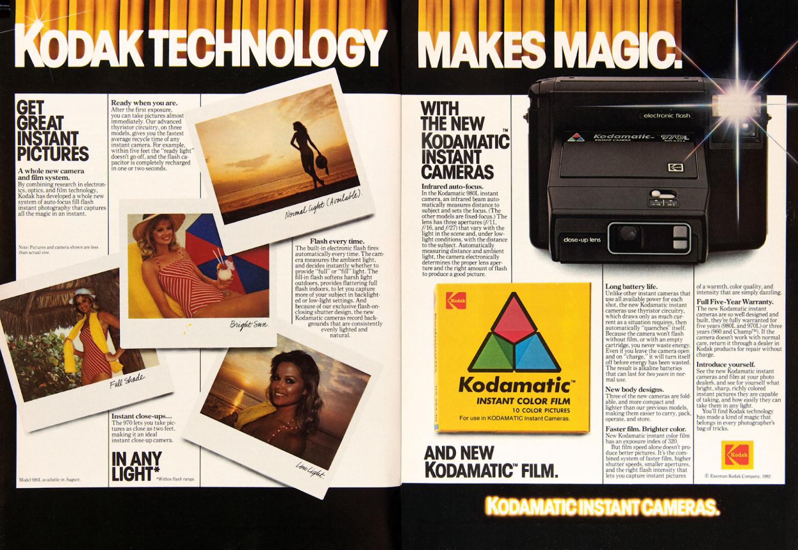 Винтажная фотореклама: Kodak 1980-х годов