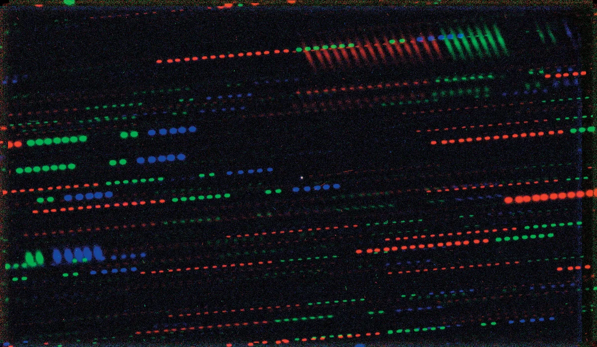 Тусклая белая точка (в центре), окружённая звёздными следами, на этом снимке, сделанном Очень Большим Телескопом и Южным Телескопом Джемини, — это Оумуамуа, межзвёздный астероид, возникший за пределами Солнечной системы. 