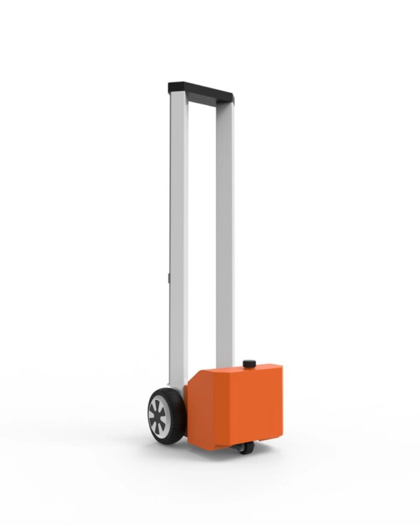 Первая версия рамы робота. Вид сзади