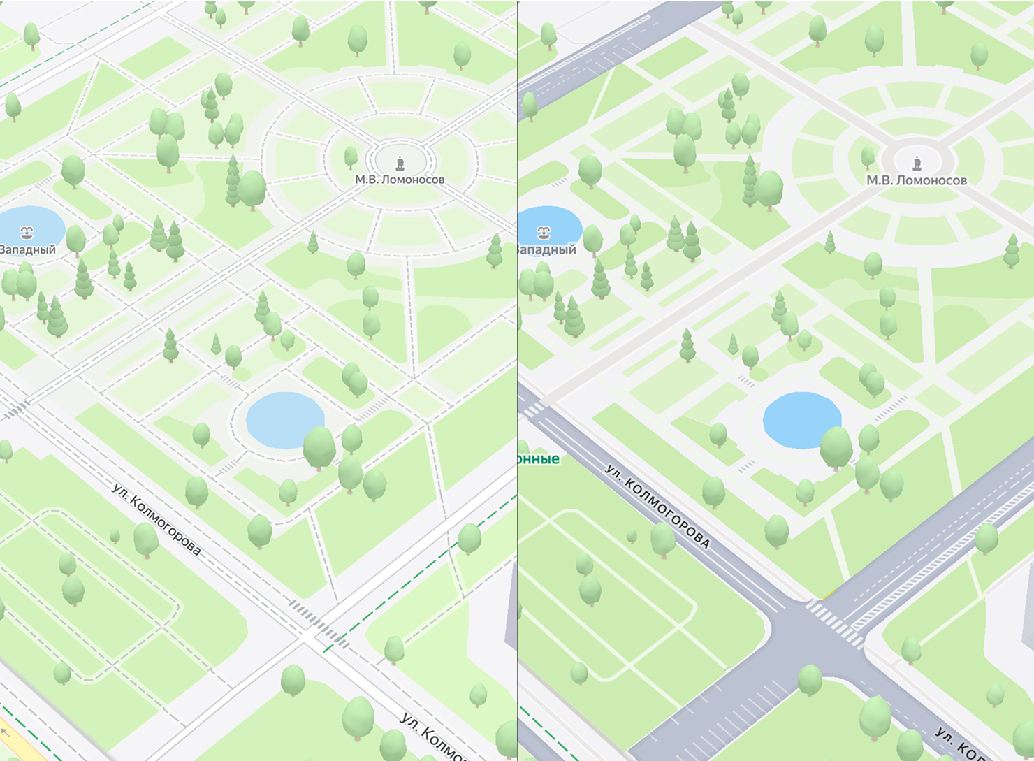 Количество пунктиров и обводок уменьшилось