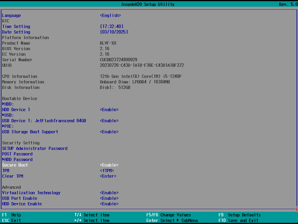 Результат работы подписанного нашим сертификатом драйвера CrScreenshotDxe при включенном SecureBoot