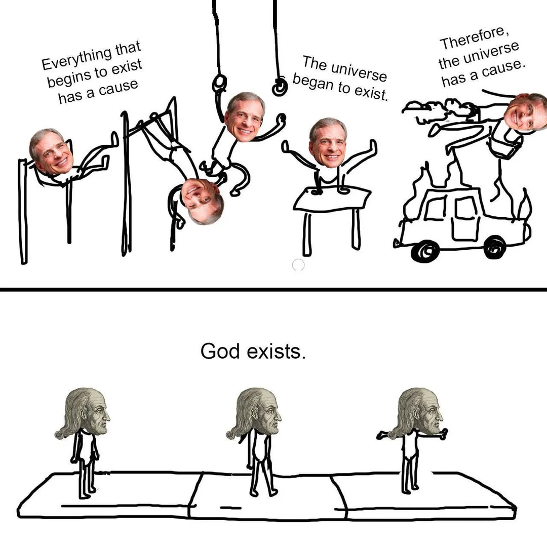 Уильям Крейг и Ансельм Кентерберийский доказывают существование Бога