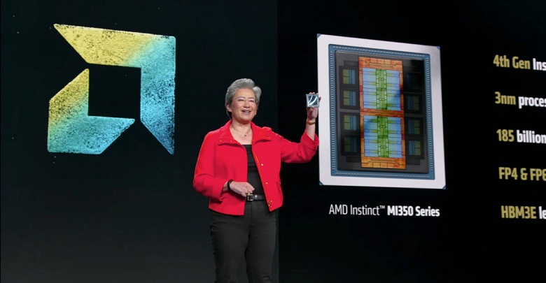 AMD готовит карту с 432 ГБ памяти с пропускной способностью почти 20 ТБ/с. Instinct MI400 выйдет в следующем году