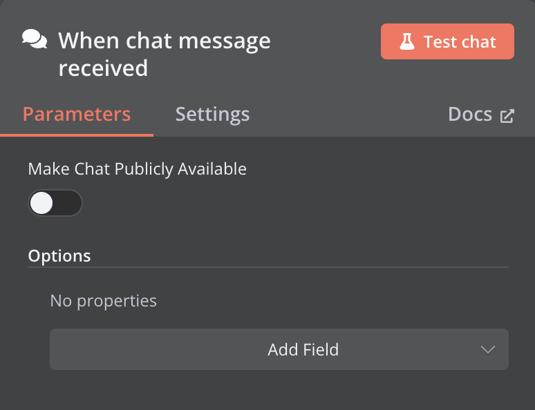 Шаг 1: Начните с чат-триггера