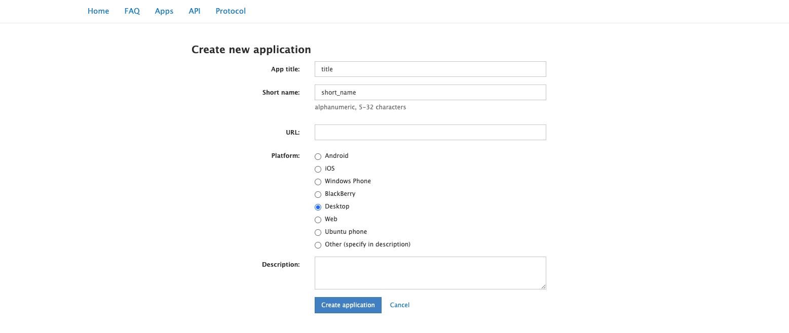 Создаем приложение