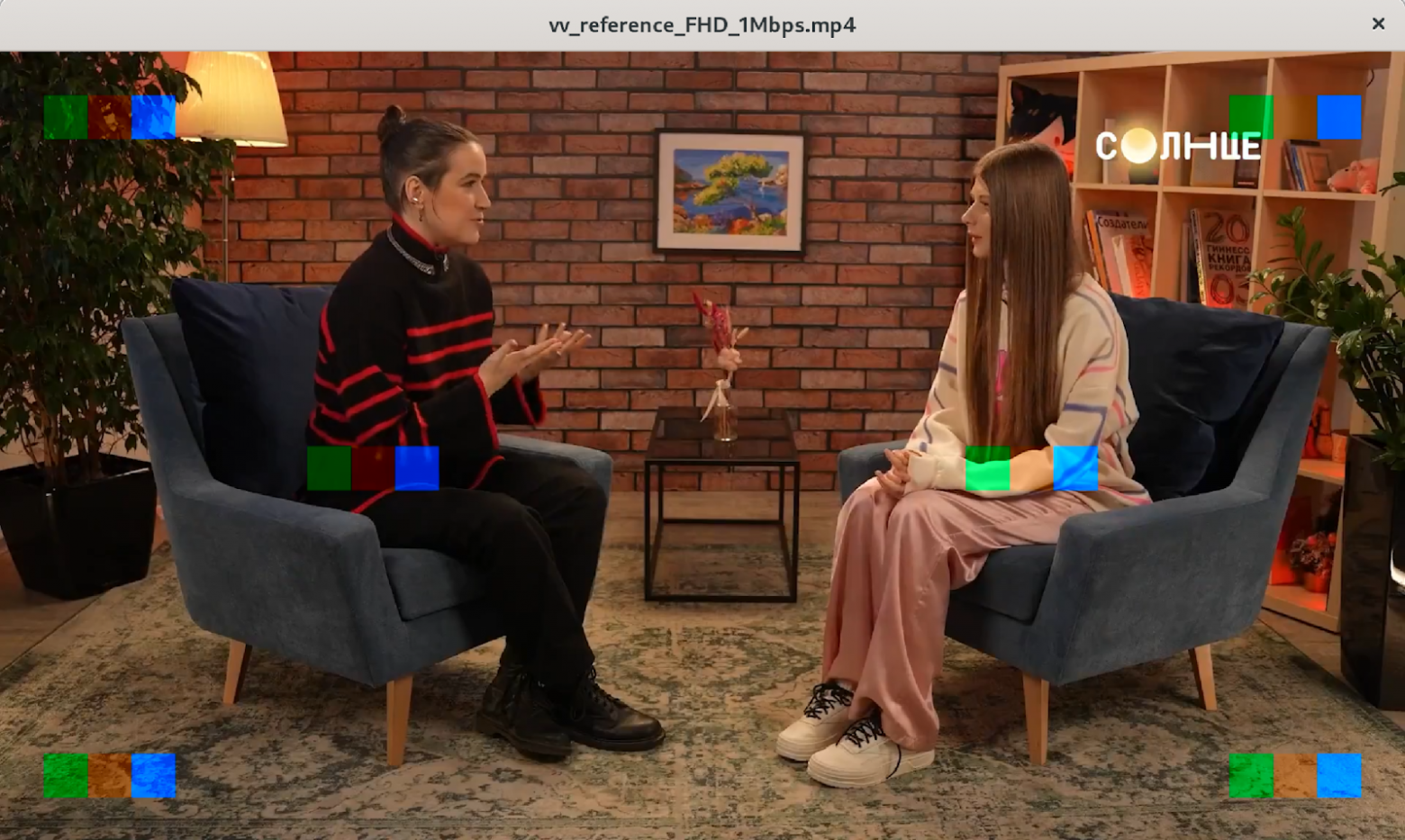 Пример кадра исходного калиброванного видео.