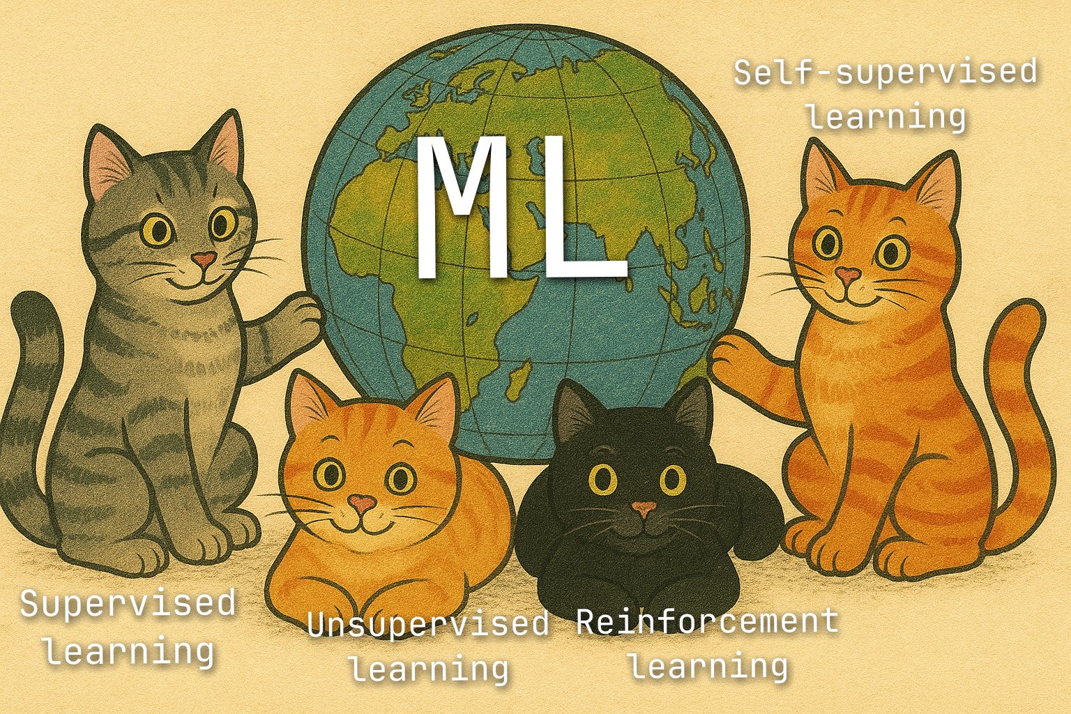Четыре кота, на которых стоит ML