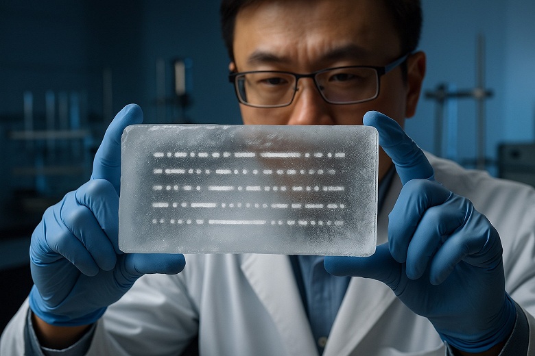 Китайские инженеры впервые зашифровали сообщение внутри льда - 1 Китайские инженеры впервые зашифровали сообщение внутри льда