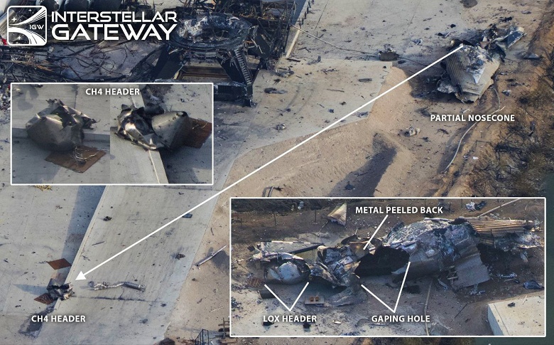 Как после бомбёжки: последствия мощнейшего взрыва и пожара Starship показали вблизи. SpaceX всё ещё рассчитывает запустить ракету на Марс в 2026 году