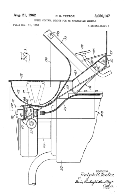 Схема из одного из патентов на круиз-контроль