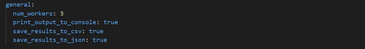 Общие настройки