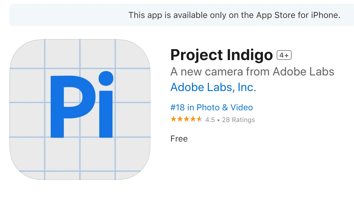 Фотоприложение Project Indigo от Adobe: HDR, ночь и DSLR-качество в одном флаконе - 1
