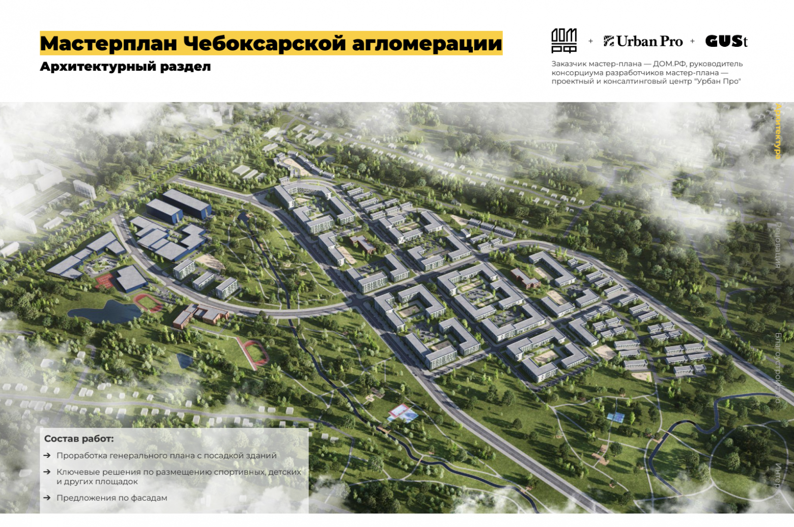 Нужно было разработать новый район и примерно прикинуть, как это может выглядеть.