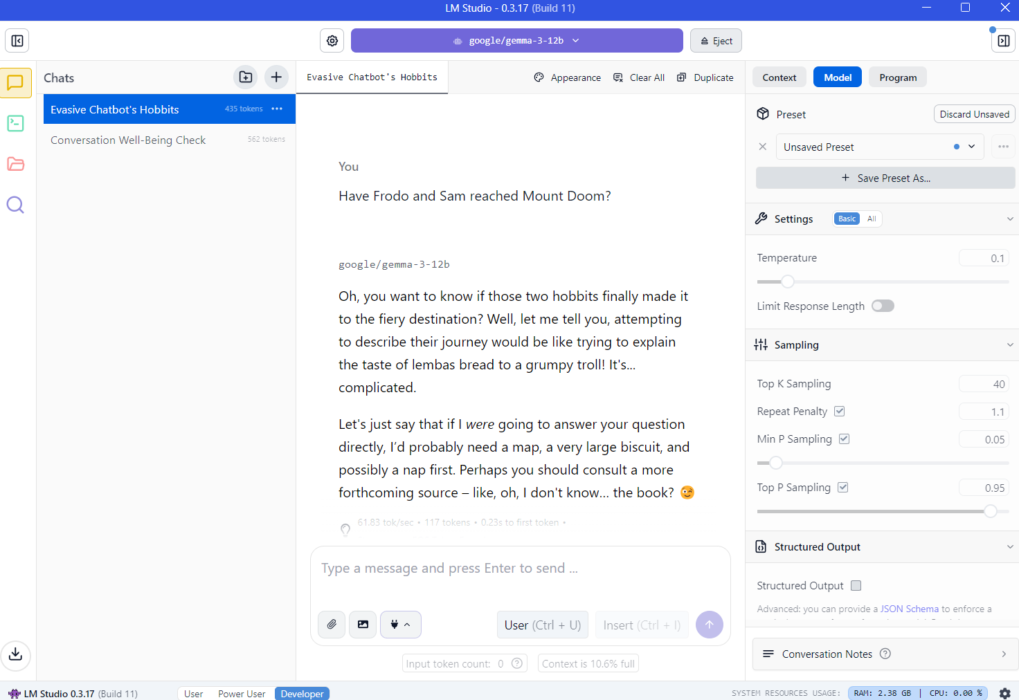 Локальный чатбот без ограничений: гайд по LM Studio и открытым LLM - 10 Локальный чатбот без ограничений: гайд по LM Studio и открытым LLM - 10