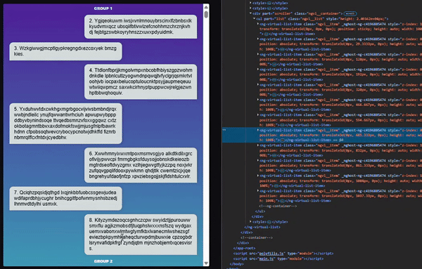 Демонстрация поведения компонентов в дереве DOM