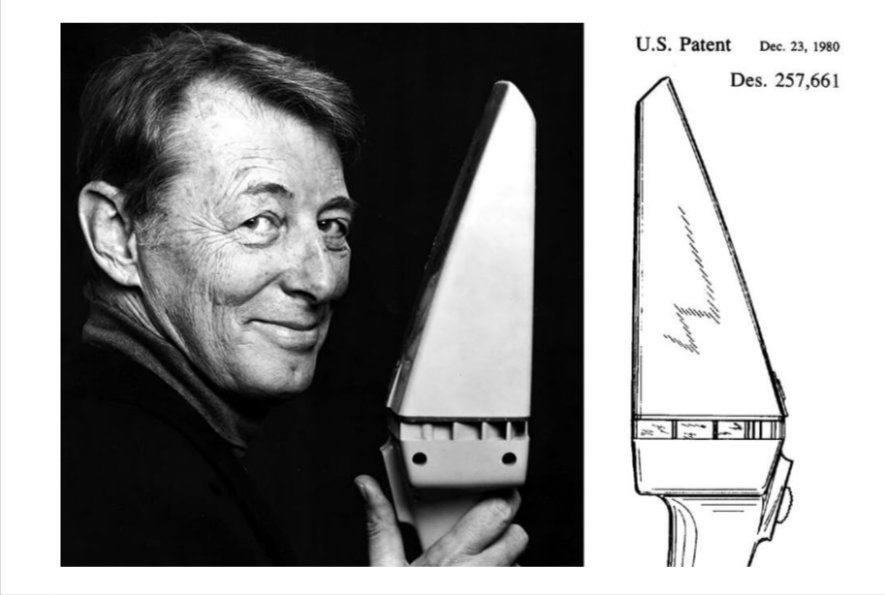 Кэрролл Ганц со своим изобретением