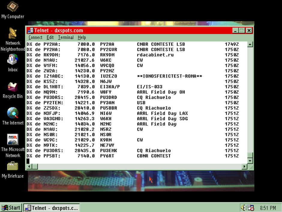 Что такое DX-кластер и при чем тут Telnet - 9 Что такое DX-кластер и при чем тут Telnet - 9