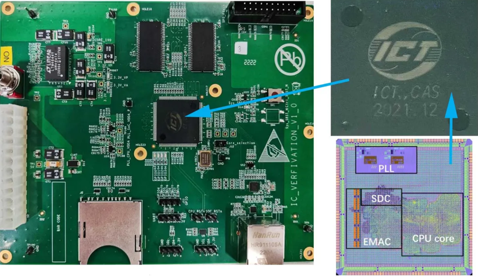 Изображение одного из процессоров, QiMeng-CPU-v2 (источник)