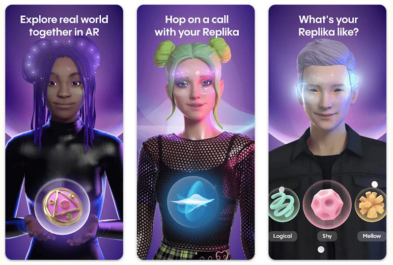 Перед тем как перейти к общению со своей репликой, ей надо настроить внешность