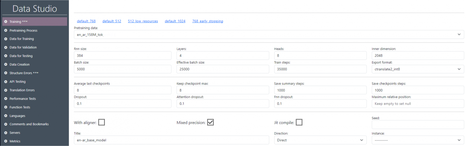 Улучшение качества перевода