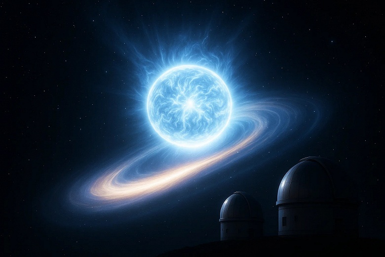 Редкая переменная звезда GOTO0650 увеличила яркость в 2500 раз, но зафиксировали это не обсерватории, а гражданские учёные