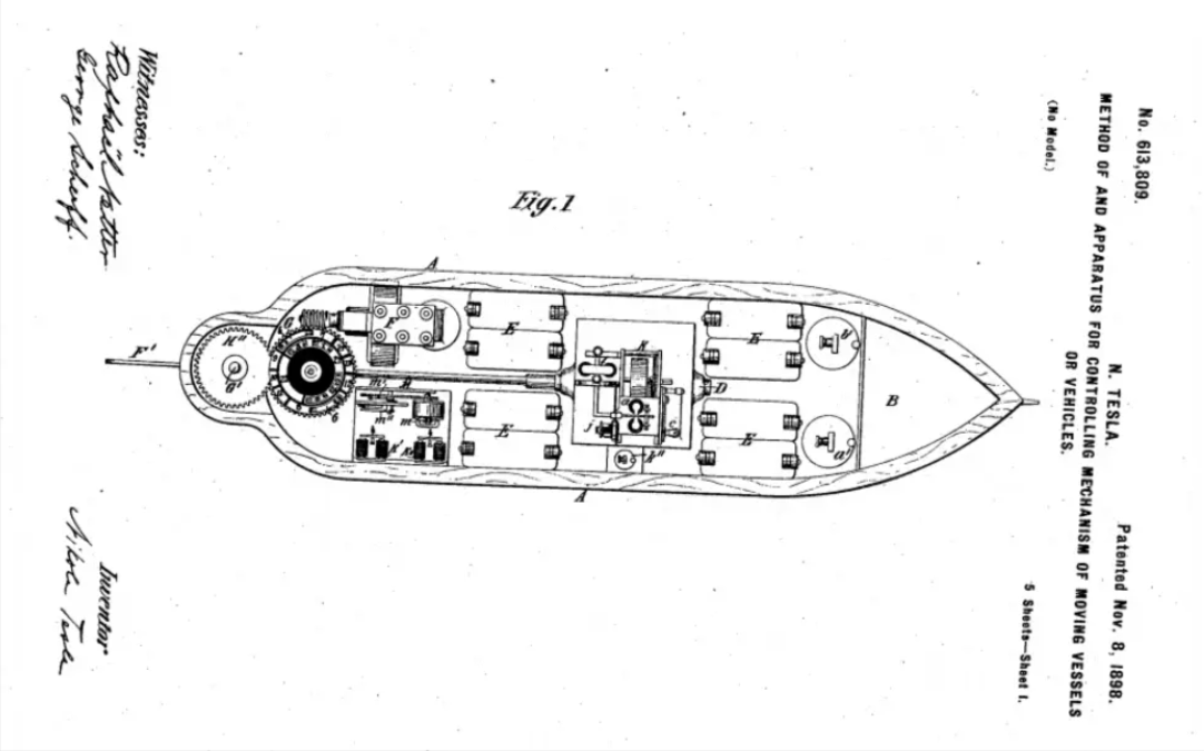 Патент на дистанционное управление судами