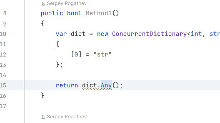 Автоматическая замена метода Any() на свойство IsEmpty.