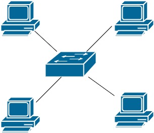  Рис. 4. Топология "звезда" (star)