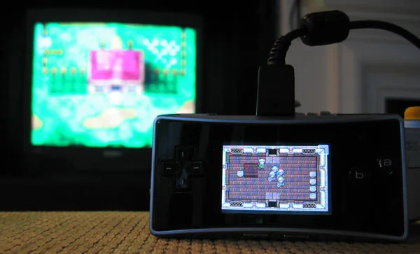 The Legend of Zelda. Four Swords Adventures, работающая вместе с GBA Micro