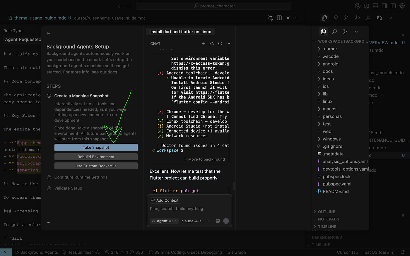 Flutter + Cursor: настройка background agent - 8 Flutter + Cursor: настройка background agent - 8